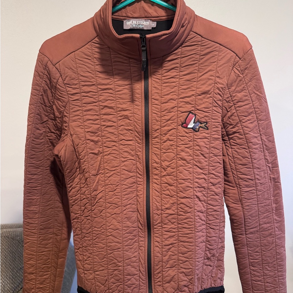 Cafe du cycliste Brown Quilted Jacket